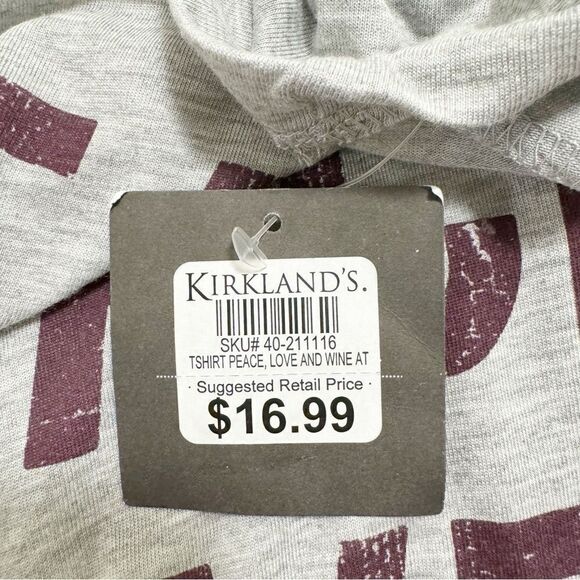 Grayson Threads “Peace Love Wine” Short Sleeve T-Shirt - Size Small - Picture 6 of 6